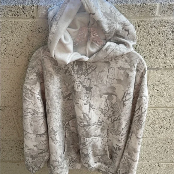 Jesus Loves You Gray Camo Print Hoodie - Picture 2 of 3